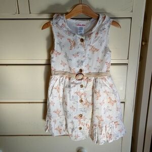 Little Lass Easter Spring floral dress size 6